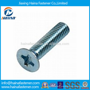 DIN965 ISO7046 Zinc Plated Phillips Countersunk Head Machine Screw